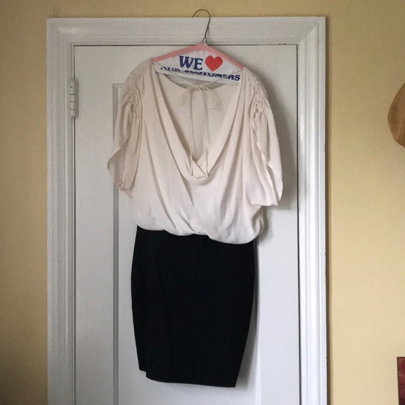 Alice + Olivia black and white dress. - Picture 2 of 3